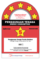 malaysia efficiency rating label