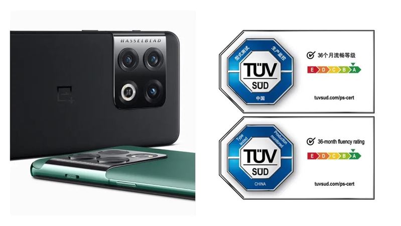 一加手機36個月流暢度A等級中國認證標志