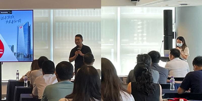 TCL陳東先生和AWS Yau Yau女士與嘉賓分享各自見解