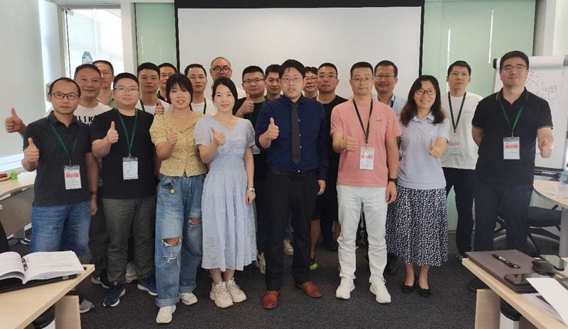 培訓現場合影