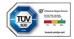 BISSELL必勝無線除螨儀獲TüV南德首張除過敏原中國認證標志（TüV SüD China Mark）