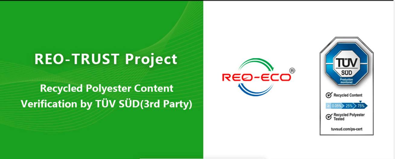 REO-ECO 再生聚酯（rPET）產品獲獨立第三方檢測認證機構TüV南德認證