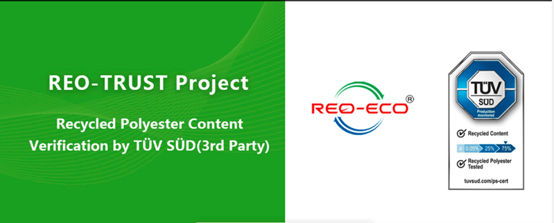 REO-ECO 再生聚酯(rPET)產品獲獨立第三方檢測認證機構TüV南德認證